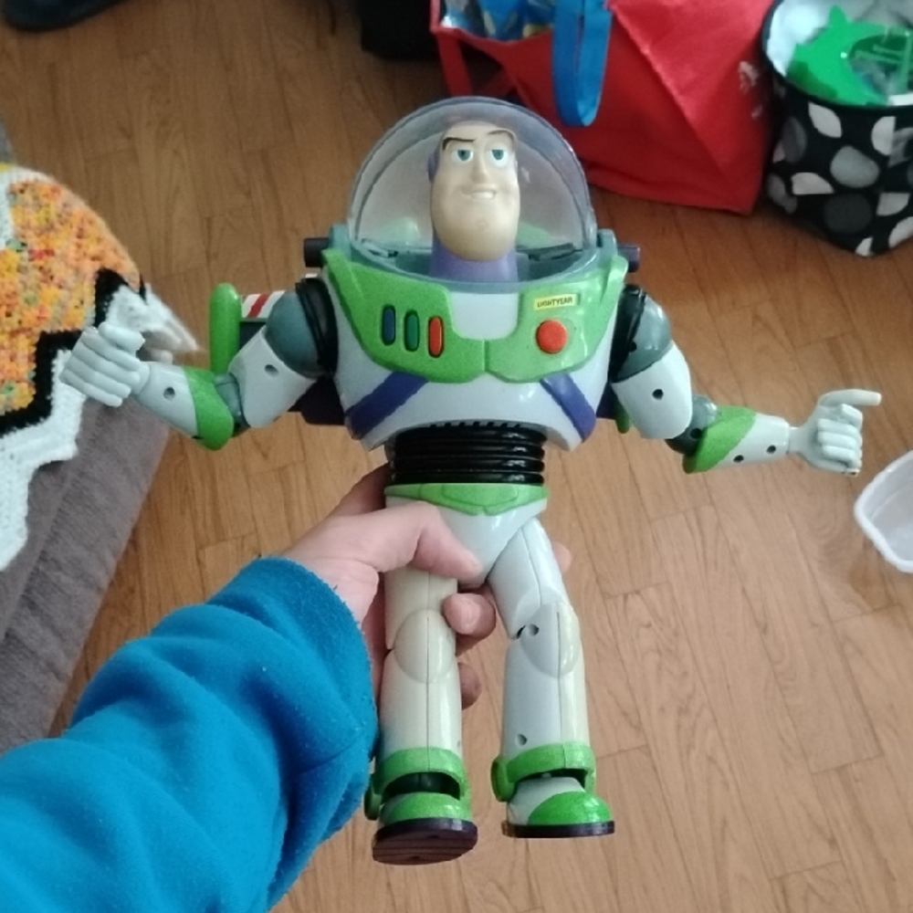 Disney Buzz Lightyear Figure - Green, White, and Purple
